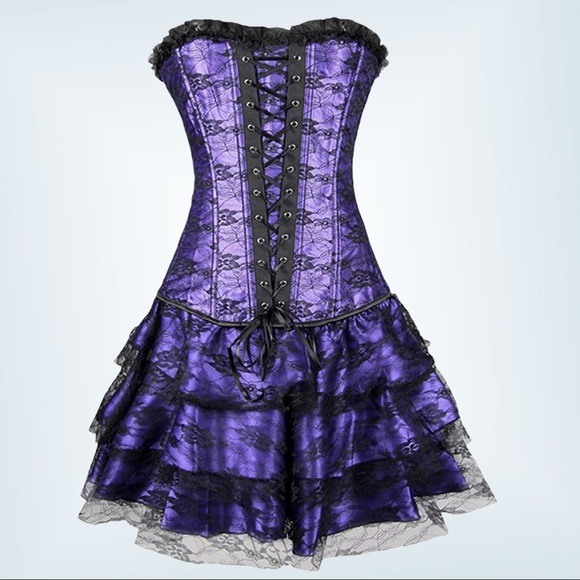 Dresses & Skirts - Nwot! Vintage goth corset tutu skirt dress